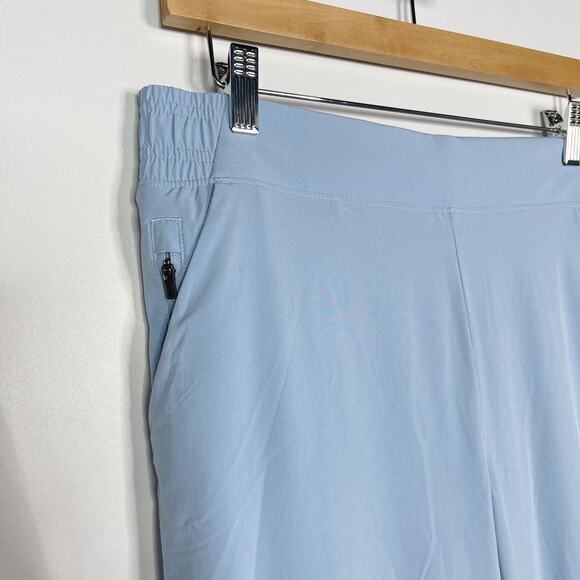 Athleta 10P Blue Brooklyn Lined Jogger Pants Woven Featherweight Stretch Pockets - Picture 5 of 15